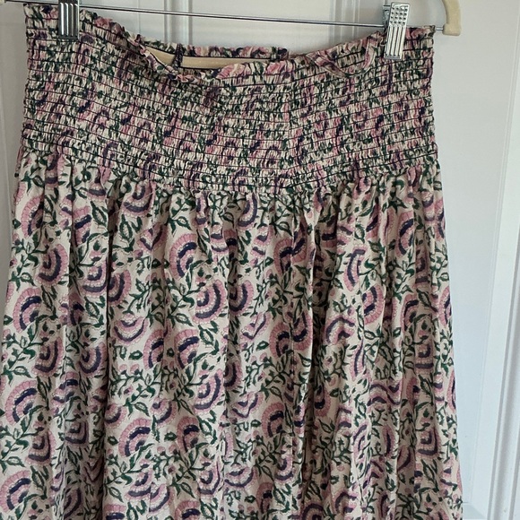 Floral Pink and Blue Maxi Skirt that can also be worn as a dress - Picture 2 of 13